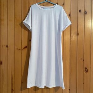Plain White T-Shirt Dress
